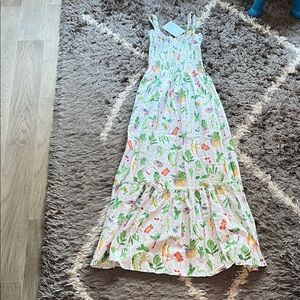 Hill House Home Anjuli Nap dress. Green. White. Size xxs. New with tags.